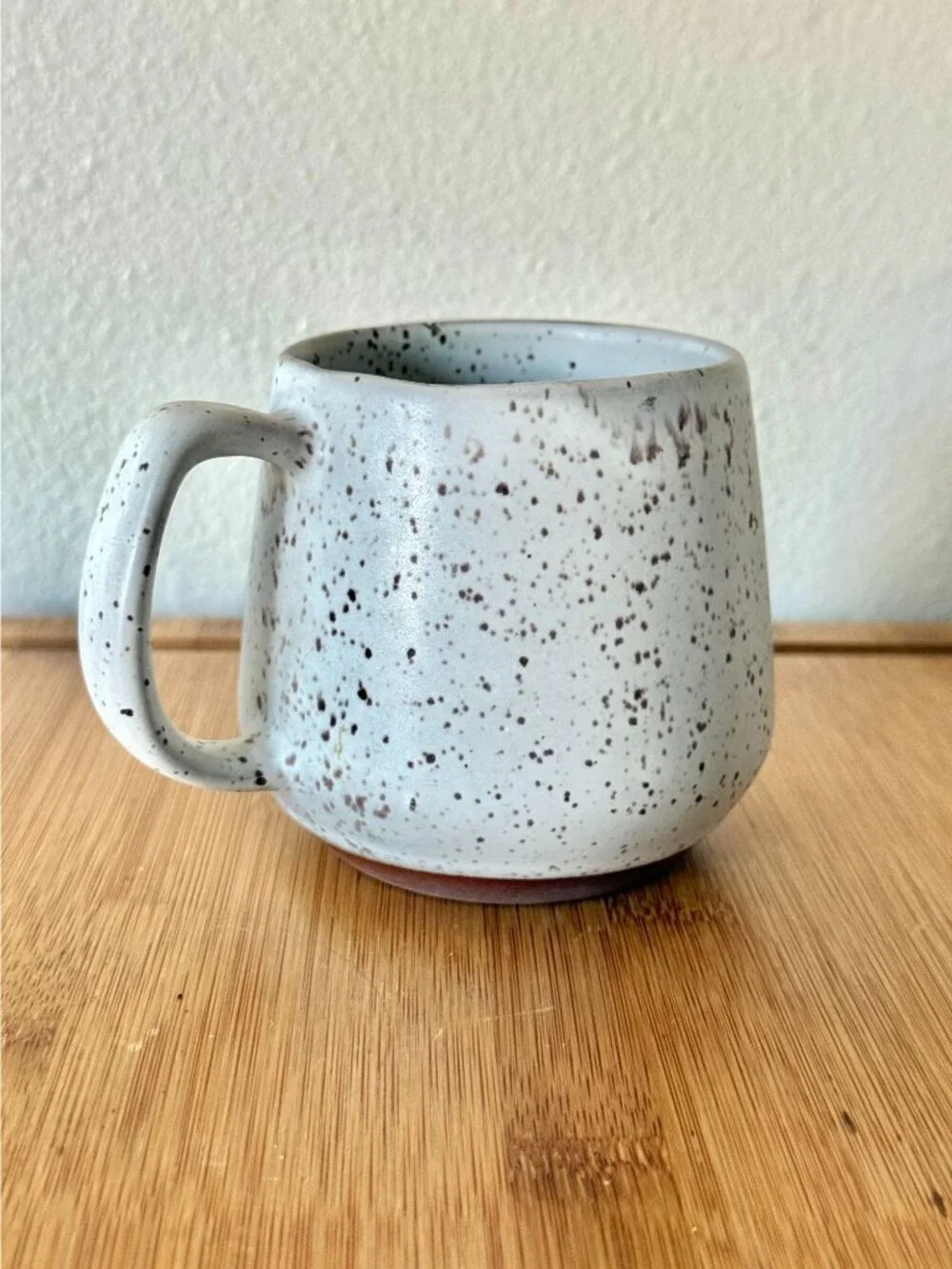 Vintage Mid Century Goss Vermont Speckled Ceramic Mug Of Covered Bridge